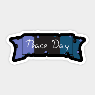 Day of peace in September Sticker